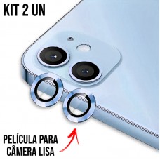 Película de Câmera Lisa iPhone 11/12/12 Mini - Azul